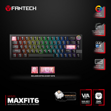Tastatura Mehanicka Gaming Fantech MK920 RGB Maxfit 6 Wireless crni (Brown switch).