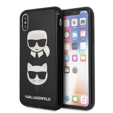 Zastitna futrola Karl Lagerfeld TPU Choupette - iPhone X/XS crna (KLHCPXTPUKICKC).