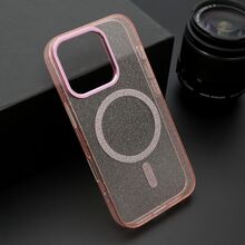 Zastitna futrola SPARKLING MagSafe - iPhone 16 Pro (6.3) roze (MS).