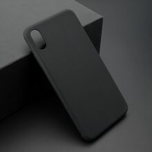 KOLOR silikonska futrola skin (ultra tanka) - iPhone XS Max crna (MS).