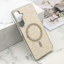 Futrole GLAM GLOW MagSafe - Samsung A556 Galaxy A55 5G zlatna (MS).