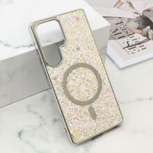 Futrole GLAM GLOW MagSafe - Samsung S938 Galaxy S25 Ultra 5G zlatna (MS).