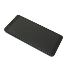 LCD ekran (displej) - Samsung A750 Galaxy A7 (2018) + okvir + Touch screen crni OLED (MS).