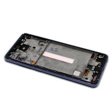LCD ekran (displej) - Samsung A525/A526 Galaxy A52/A52 5G + Touch screen + okvir violet Full ORG EU (GH82-25524C/25526C/25754C/25602C) (MS).