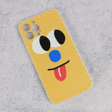 Zastitna futrola Smile face - iPhone 12 Pro 6.1 zuta.