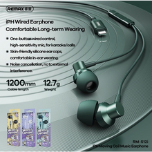 Slusalice REMAX RM-512i - iPhone lightning zelene.