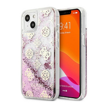 Zastitna futrola Guess Hc Liquid Glitter Peony - iPhone 13 roze (GUHCP13MLGPEPI).