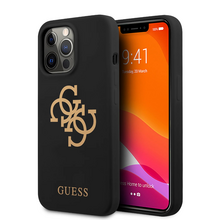 Zastitna futrola Guess Hc Silicone - iPhone 13 Pro Max 6.7 crna (GUHCP13XLS4GGBK).