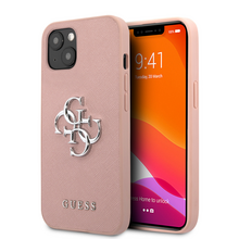 Zastitna futrola Guess Saffiano Big - iPhone 13 roza (GUHCP13MSA4GSPI).