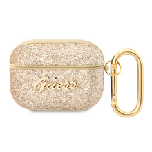 Zastitna futrola Guess - Airpods Pro PU Glitter Flake zlatna (GUAPHGGSHD).