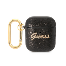 Zastitna futrola Guess - Airpods 1/2 PU Glitter Flake crna (GUA2HGGSHK).