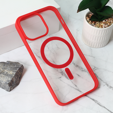 Zastitna futrola Magsafe okvir Color - iPhone 15 Pro Max 6.7 crvena.