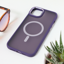 Zastitna futrola Magsafe colorful - iPhone 15 Plus ljubicasta.