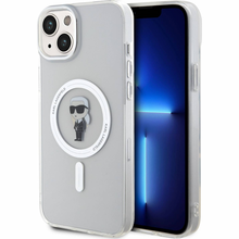 Zastitna futrola Karl Lagerfeld Hc Magsafe IML Ikonik - iPhone 15 Transparent (KLHMP15SHFCKNOT).