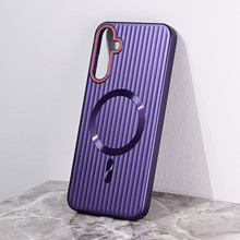 Zastitna futrola Magsafe Stripe - Samsung A256B Galaxy A25 ljubicasta.