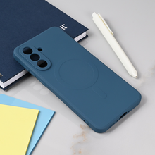 Teracell GIULIETTA silikonska futrola Magsafe - Samsung A566 Galaxy A56 5G plava.