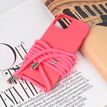 Zastitna futrola Crossbody - iPhone 15 pink.
