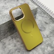 Zastitna futrola COLOR METAL MagSafe - iPhone 15 Pro Max (6.7) zlatna (MS).