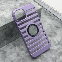 Zastitna futrola LINES LOGO CUT - iPhone 13 (6.1) ljubicasta (MS).