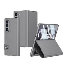 Zastitna futrola LEATHER - Samsung Galaxy Z Fold 6 5G siva (GKK case) (MS).