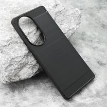 Zastitna silikonska futrola BRUSHED - Huawei Honor 90 crna (MS).