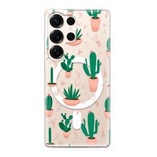 Zastitna futrola silikonska print MagSafe - Samsung S938 Galaxy S25 Ultra 5G cactus (MS).