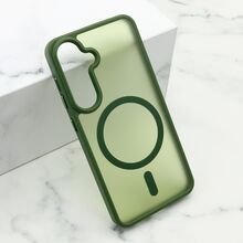 Zastitna futrola SILKY MAGSAFE mat - Samsung S921 Galaxy S24 5G zelena (MS).