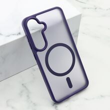 Zastitna futrola SILKY MAGSAFE mat - Samsung S921 Galaxy S24 5G ljubicasta (MS).