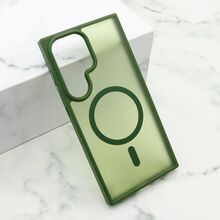 Zastitna futrola SILKY MAGSAFE mat - Samsung S928 Galaxy S24 Ultra 5G zelena (MS).