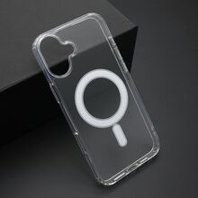 Zastitna futrola STANDARD MagSafe (sa IC) - iPhone 16 Plus providna (bela) (MS).