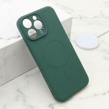 Zastitna futrola VELVET TOUCH MagSafe - iPhone 15 Pro Max (6.7) tamno zelena (MS).