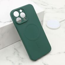 Zastitna futrola VELVET TOUCH MagSafe - iPhone 14 Pro Max (6.7) tamno zelena (MS).