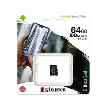 Memorijska kartica Kingston Select Plus Micro SD 64GB Class 10 UHS U1 100MB/s (MS).