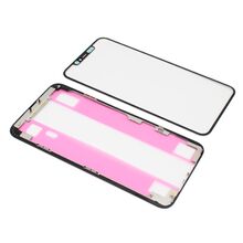 Staklo touchscreen-a - Iphone 11 Pro Max + okvir + OCA stiker crni (MS).