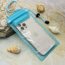 Vodootporna Zastitna futrola Bikini Transparent 6.5in svetlo plava (MS).