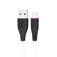 USB data kabl Moxom MX-CB169 3A lightning 1m beli (MS).