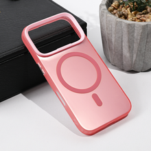 Zastitna futrola Magsafe providna - iPhone 17 Pro roze.