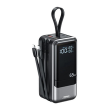 Back Up baterija (univerzalna) prenosiva baterija REMAX Dinba Series RPP-59 65W+60W PD+QC Fast Charging 20000mAh crni.