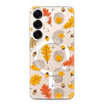 Zastitna futrola silikonska print MagSafe - Samsung S931 Galaxy S25 5G leaves (MS).