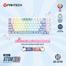 Tastatura Mehanicka Gaming Fantech MK612 Atom x83 AME bela (rosie switch).