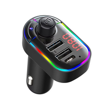 FM transmiter C12 USB PD Bluetooth 5.0 12-24V Slusalica (handsfree) crni.