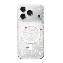 Zastitna futrola silikonska print MagSafe - iPhone 17 Pro Max (6.9) faces (MS).