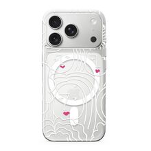 Zastitna futrola silikonska print MagSafe - iPhone 17 Pro faces (MS).
