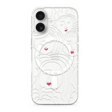 Zastitna futrola silikonska print MagSafe - iPhone 17 faces (MS).