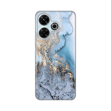 PRINT silikonska futrola - Xiaomi Redmi 13 Blue Gold Marble.