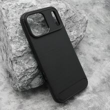 Zastitna silikonska futrola BRUSHED - iPhone 17 Pro Max (6.9) crna (MS).