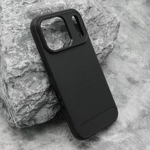 Zastitna silikonska futrola BRUSHED - iPhone 17 Pro crna (MS).