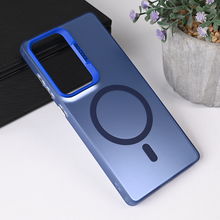 Zastitna futrola Magsafe providna - Samsung S938 Galaxy S25 Ultra plava.