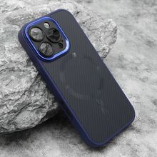 Zastitna futrola CARBON MagSafe - iPhone 16 Pro (6.3) plava (small camera) (MS).
