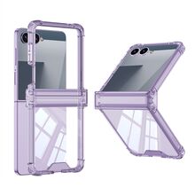 Zastitna futrola Transparent COLOR LINE - Samsung F751B Galaxy Z Flip 7 5G ljubicasta (GKK case) (MS).